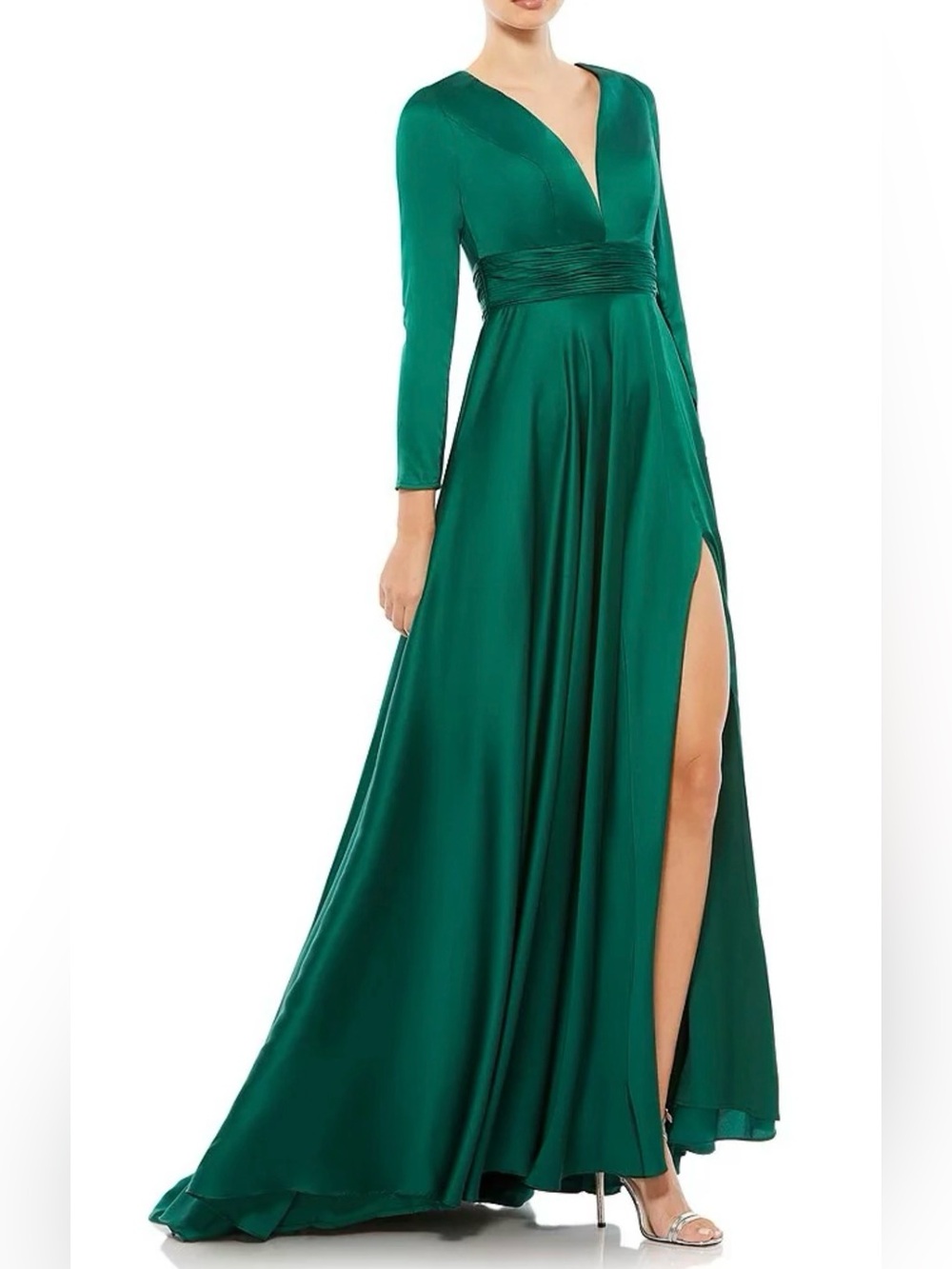 MAC DUGGAL $395msrp EMERALD GREEN ELEGANT GOWN NWT sz 2